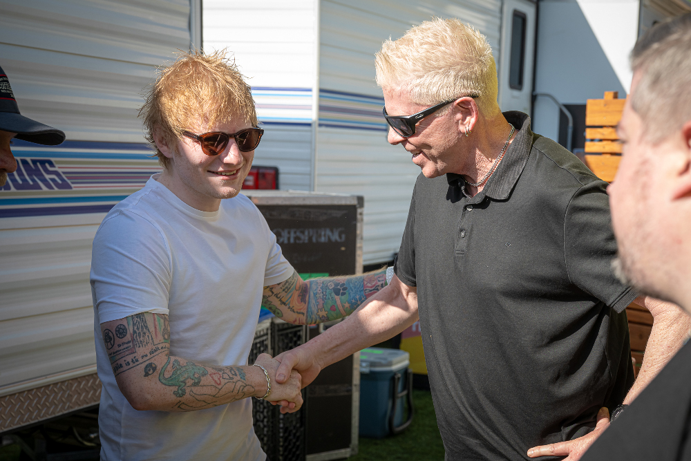 The Offspring and Ed Sheeran at BottleRock Festival in Napa California on May 26, 2024 