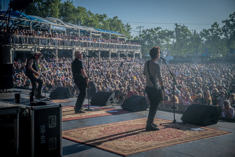 The Offspring and Ed Sheeran at BottleRock Festival in Napa California on May 26, 2024 