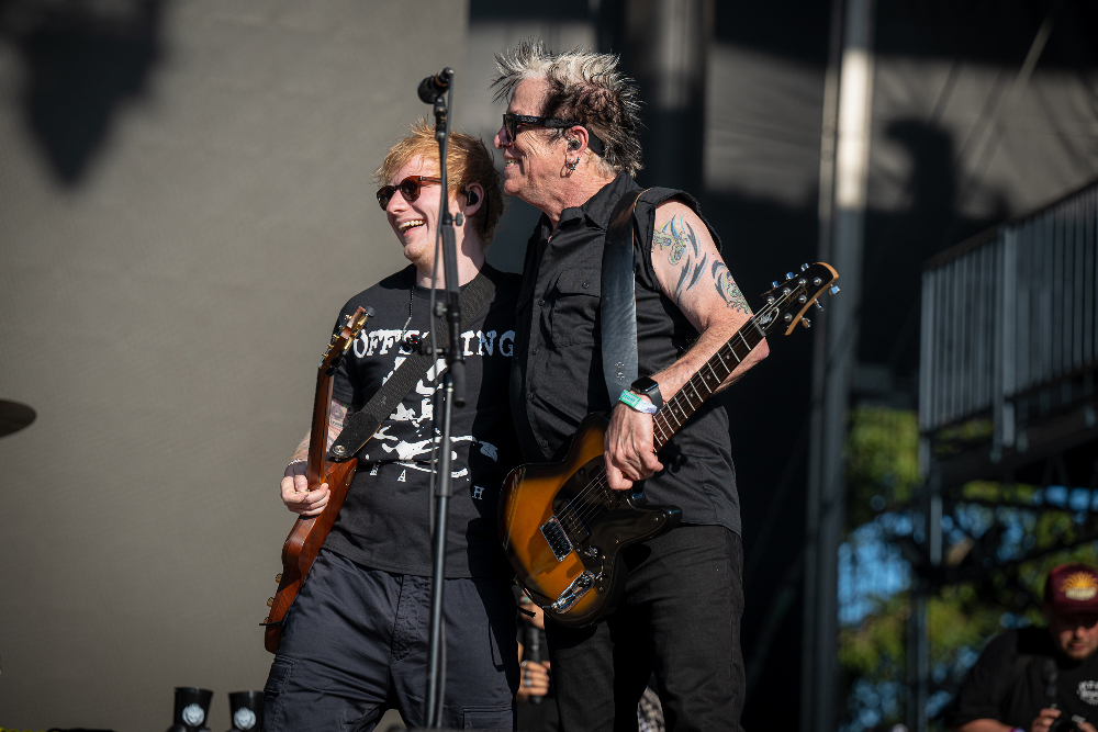 The Offspring and Ed Sheeran at BottleRock Festival in Napa California on May 26, 2024